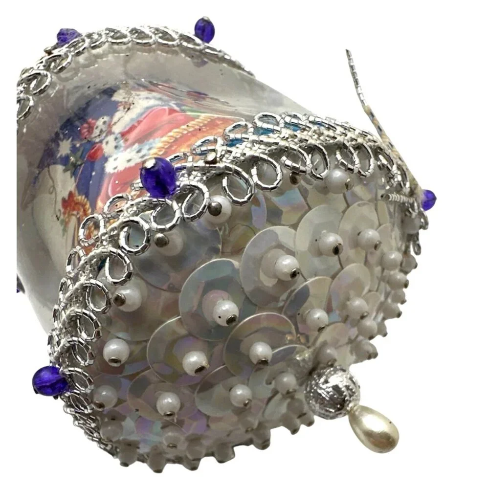 Vintage Christmas Tree Ornaments Holiday Season Lot of 4 Decor Gift Toppers - Picture 7 of 10